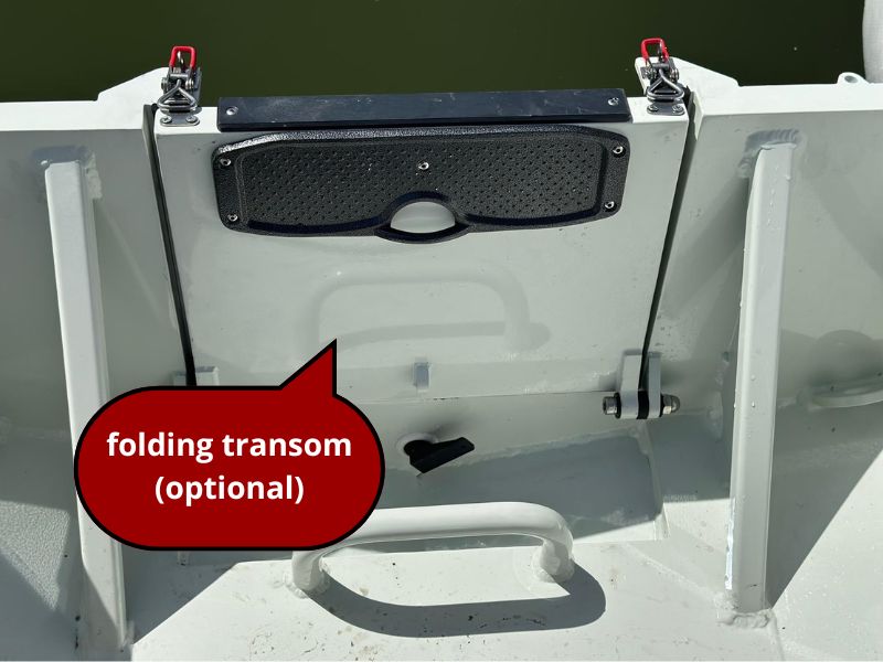 Folding transom (optional)